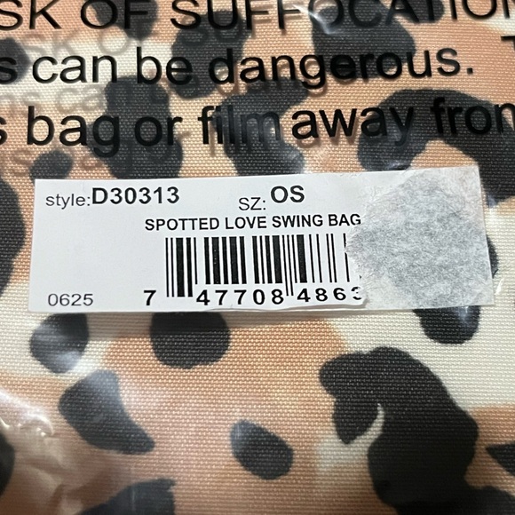 Brighton Leopard Print Spotted Love Swing Bag NWT - Picture 3 of 7